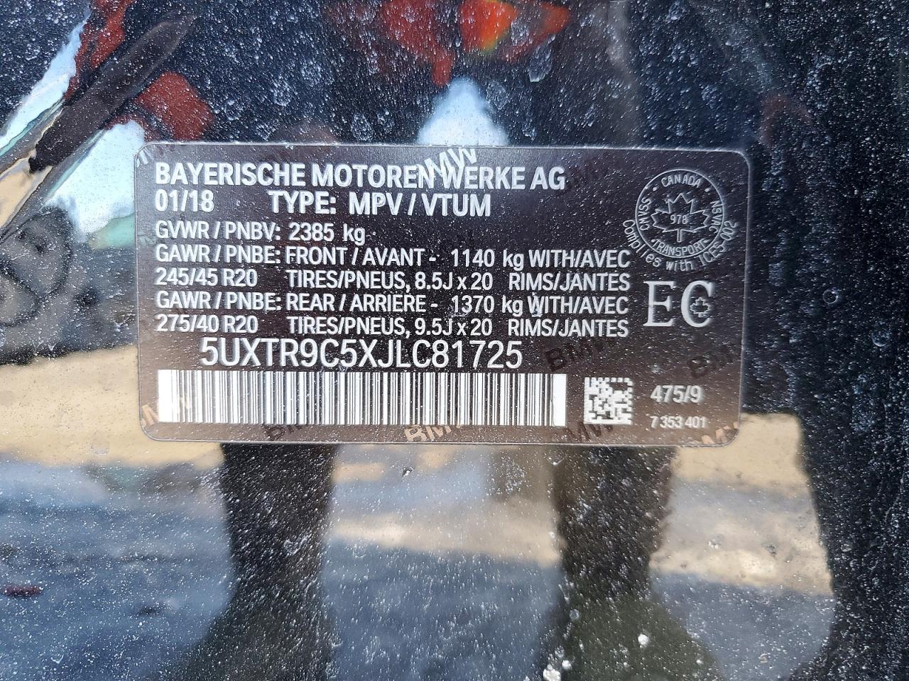 2018 BMW X3 XDRIVE30I photo 25