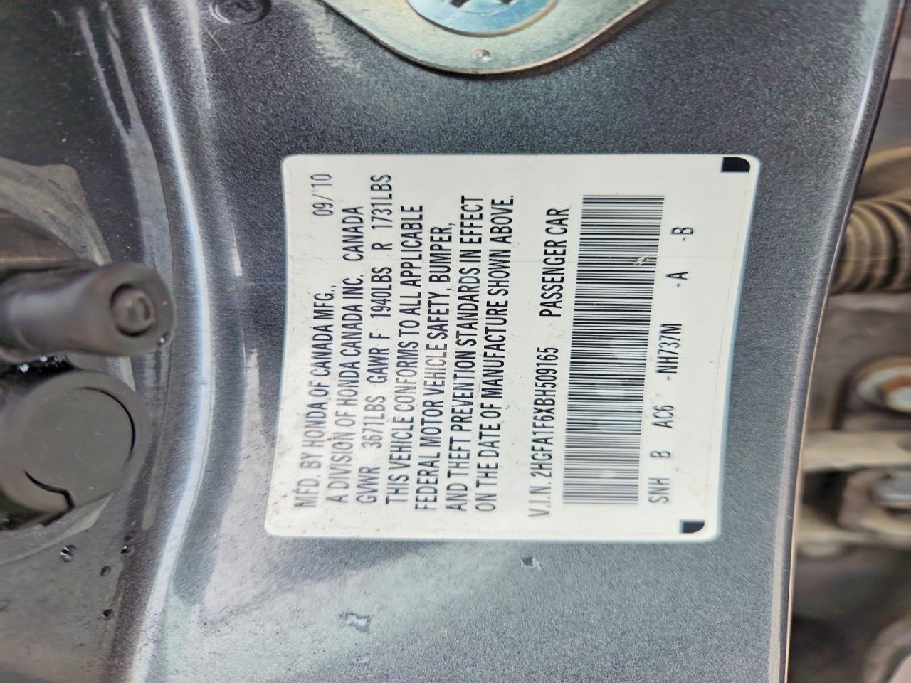 2011 HONDA CIVIC LX-S photo 13