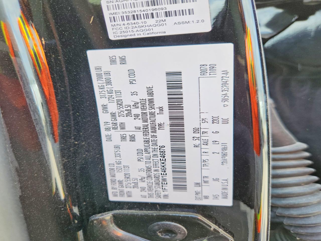 2019 FORD F150 SUPERCREW photo 12