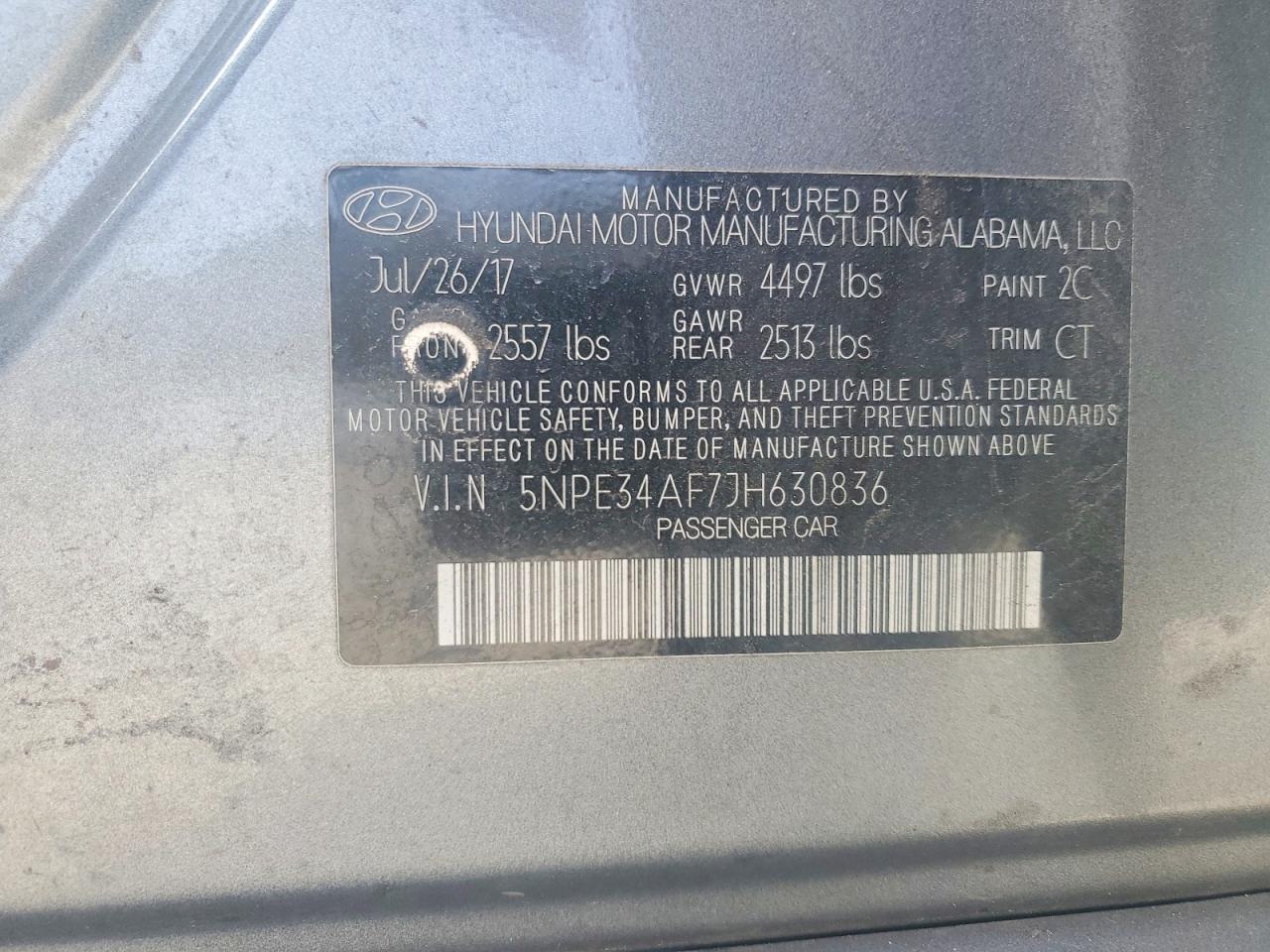 2018 HYUNDAI SONATA SPORT photo 13