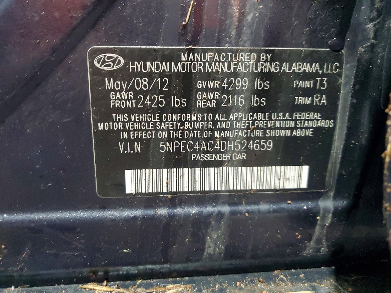 2013 HYUNDAI SONATA SE photo 13