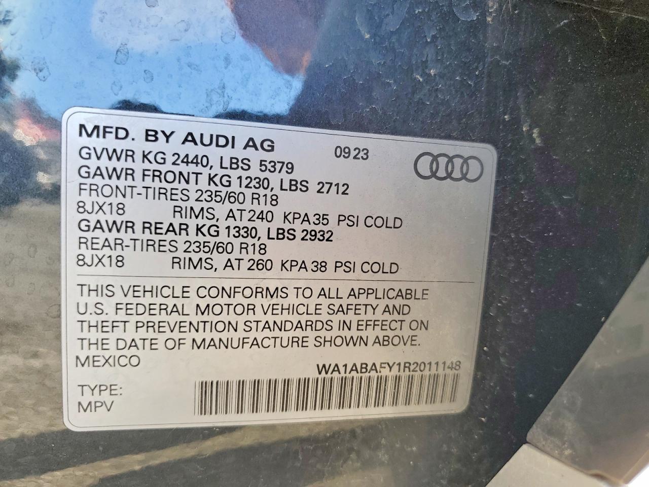 2024 AUDI Q5 PREMIUM 40 photo 13