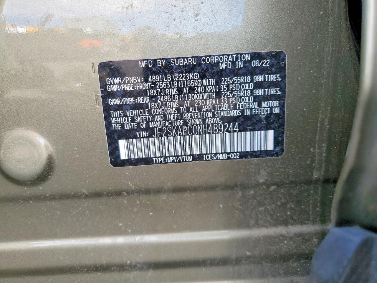 2022 SUBARU FORESTER LIMITED photo 13