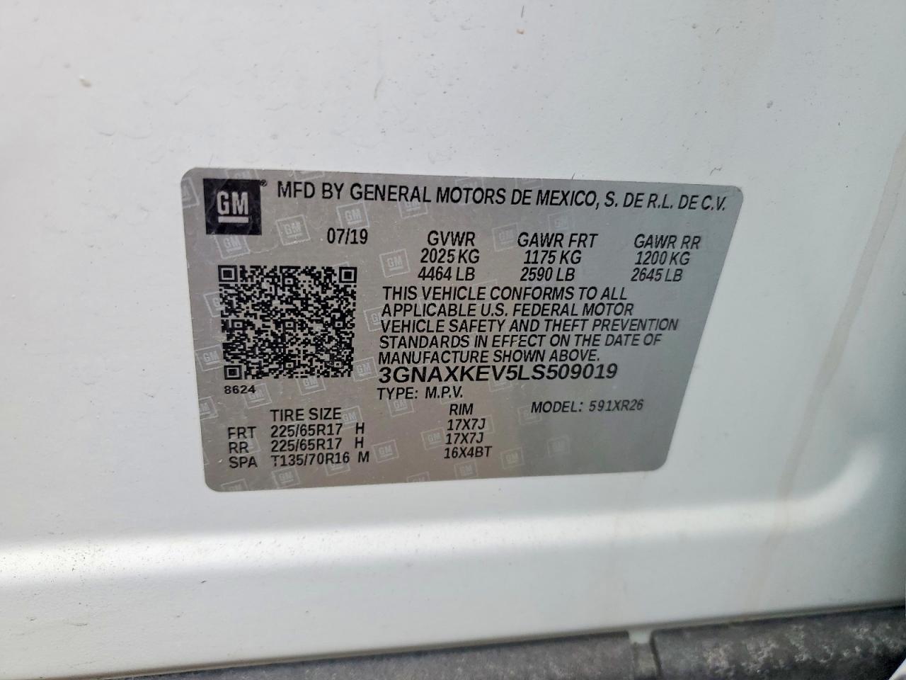 2020 CHEVROLET EQUINOX LT photo 23