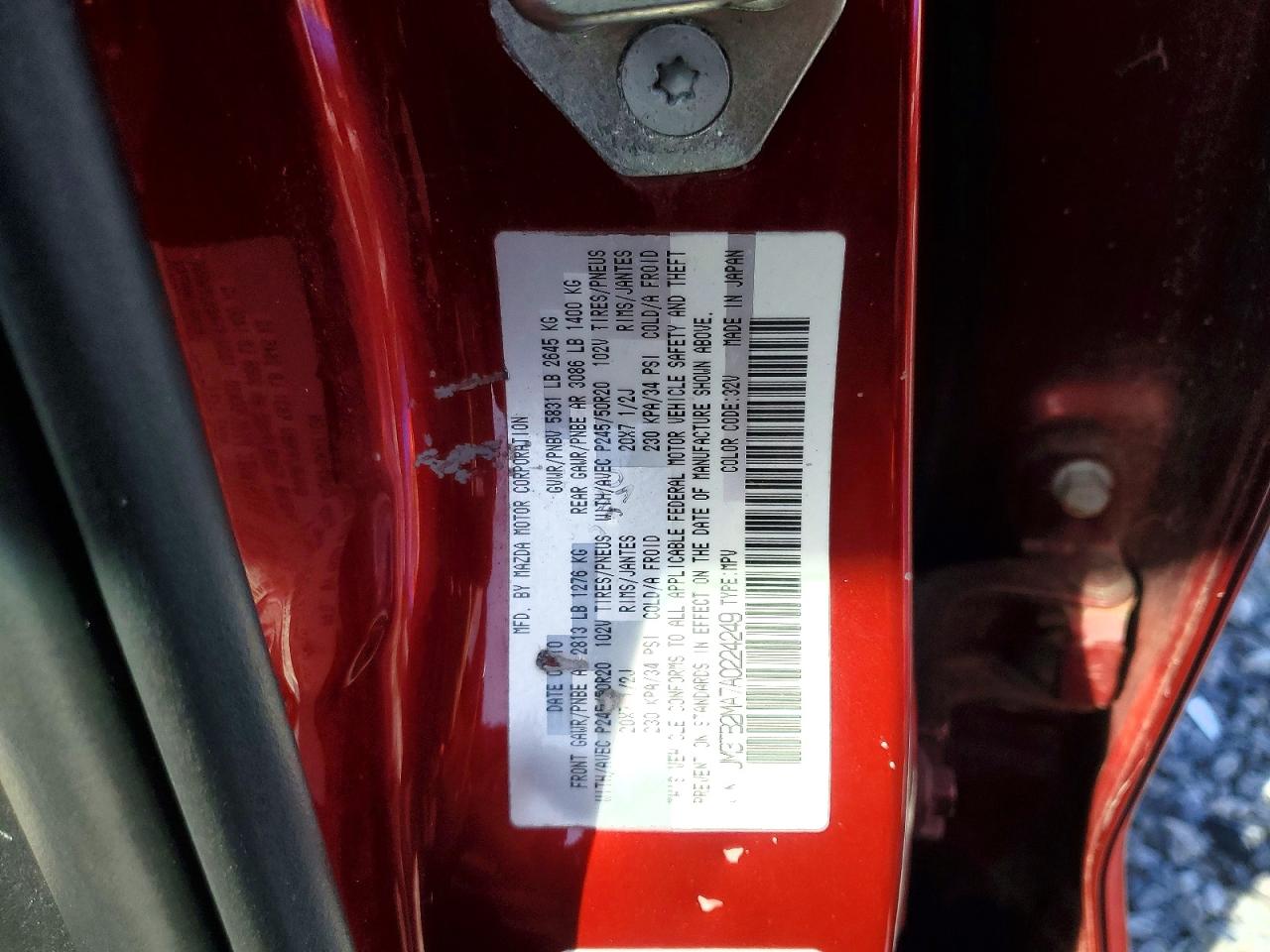 2010 MAZDA CX-9 photo 14