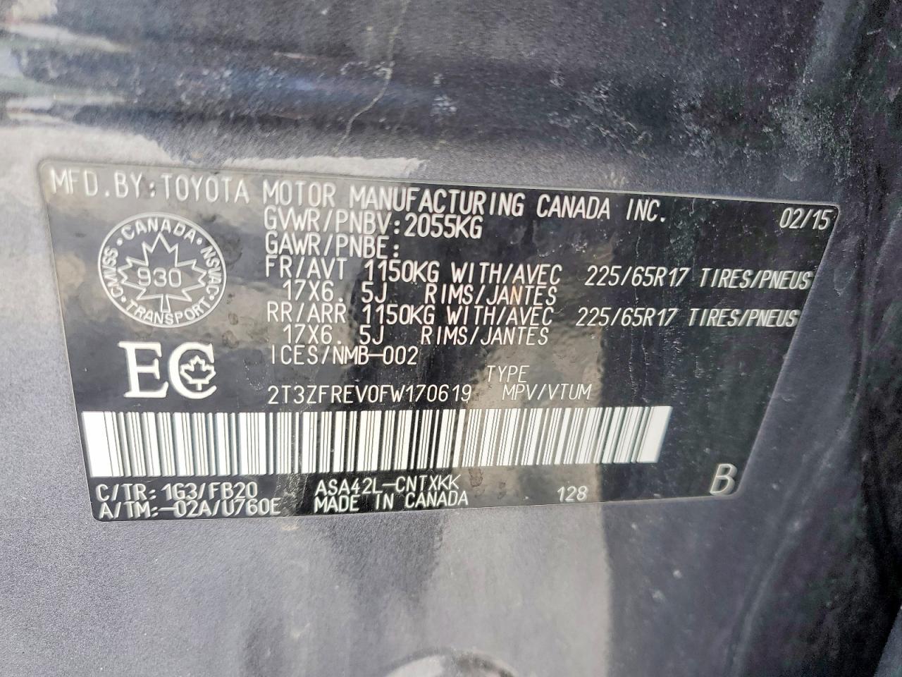 2015 TOYOTA RAV4 LE photo 25