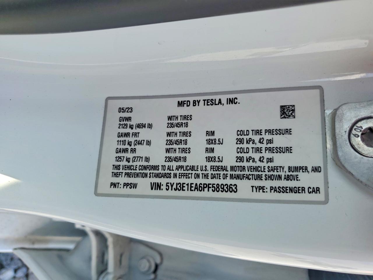 2023 TESLA MODEL 3 photo 34