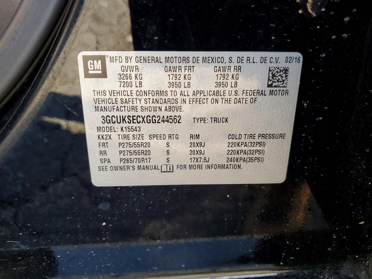 2016 CHEVROLET SILVERADO K1500 LTZ photo 12