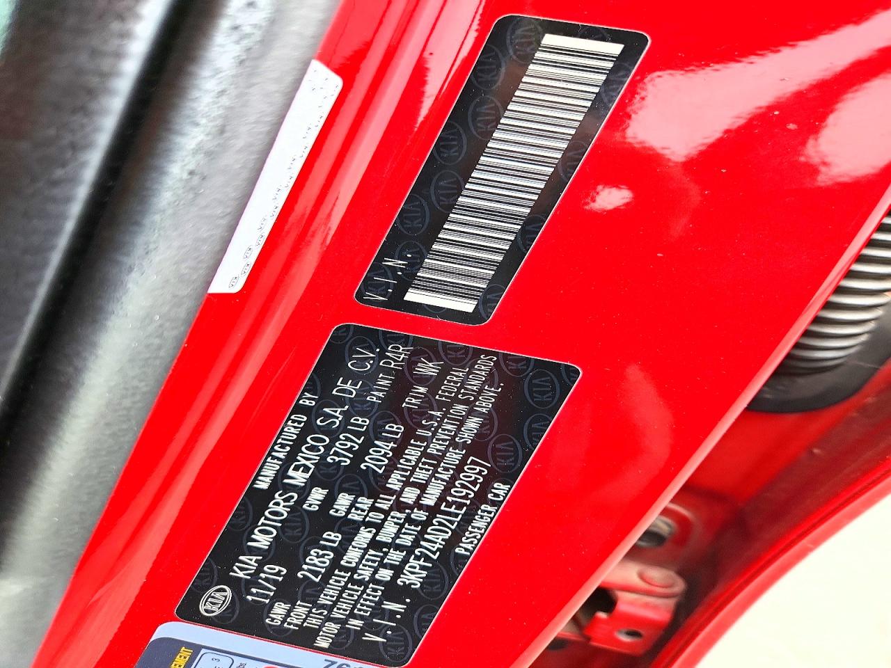 2020 KIA FORTE LXS photo 23