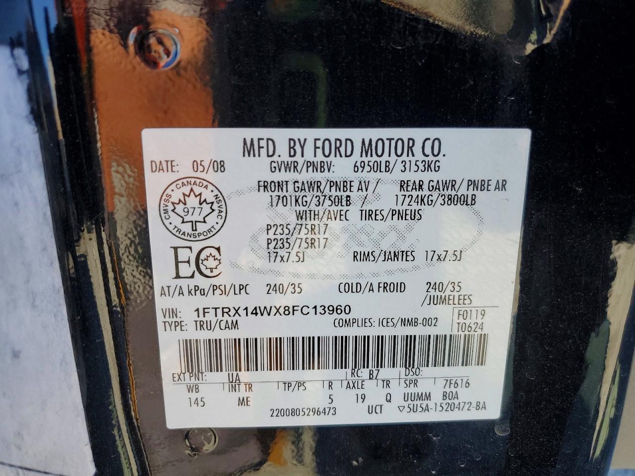 2008 FORD F150 photo 23