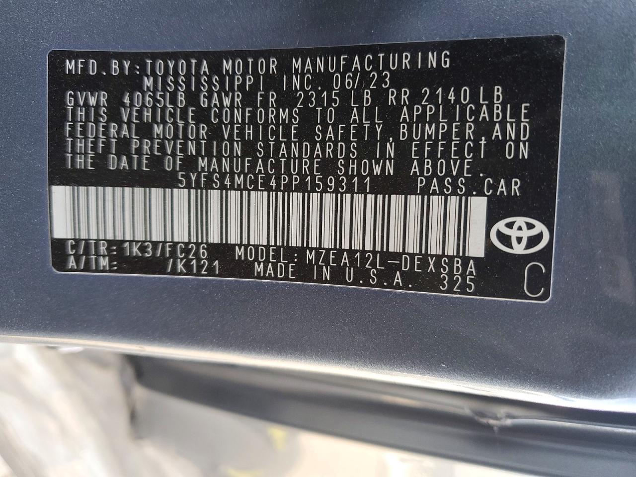 2023 TOYOTA COROLLA SE photo 23