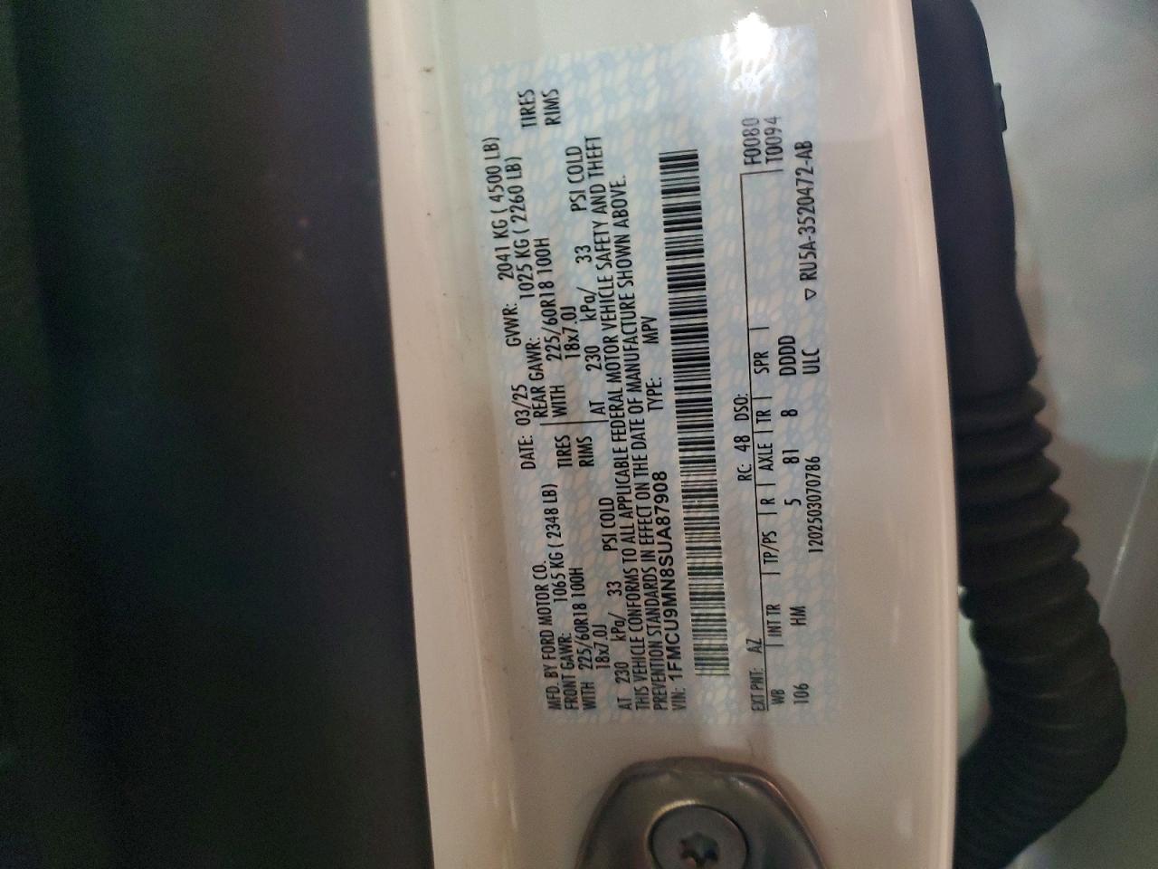 2025 FORD ESCAPE ST LINE photo 37