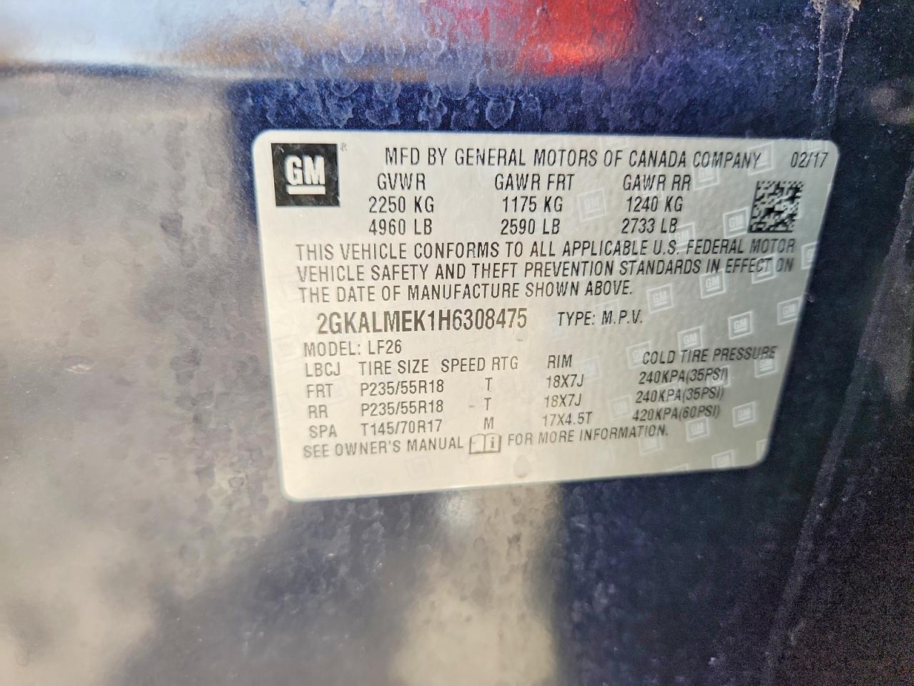 2017 GMC TERRAIN SLE photo 37