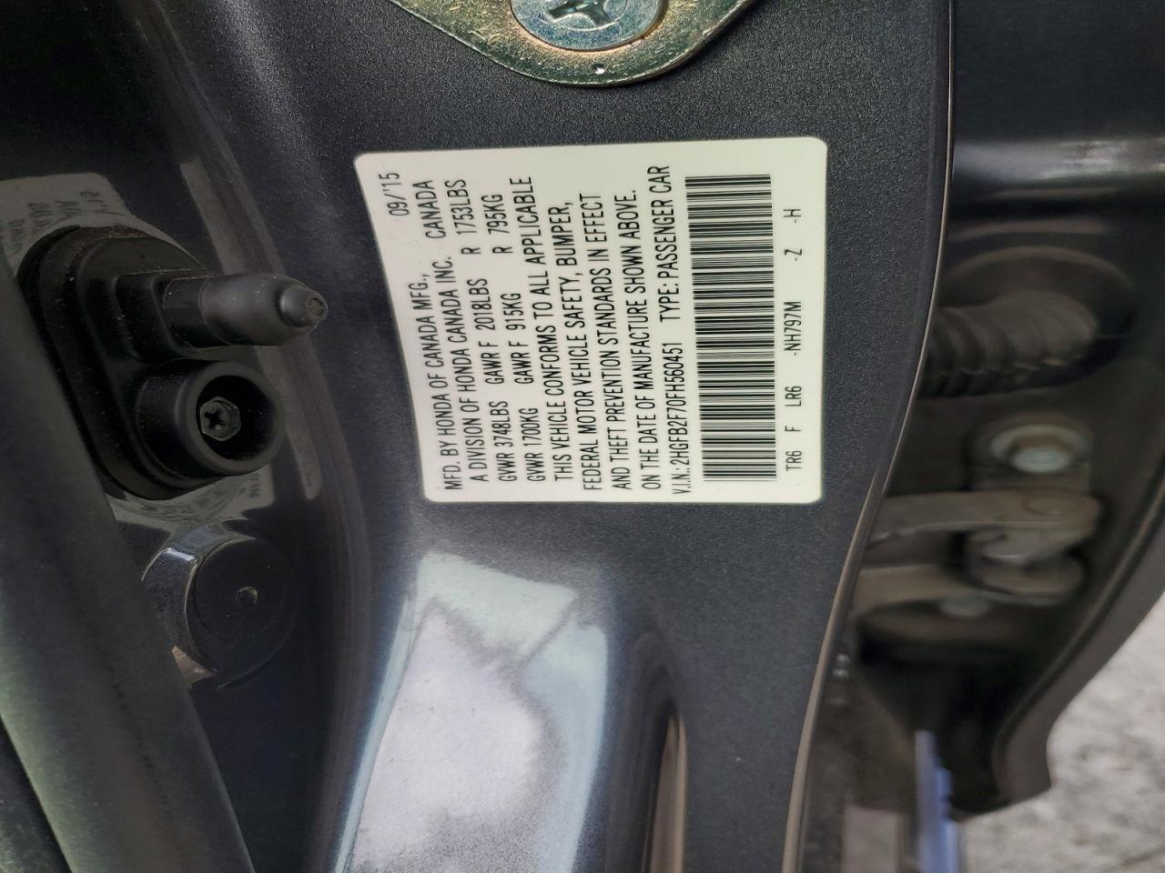 2015 HONDA CIVIC SE photo 23