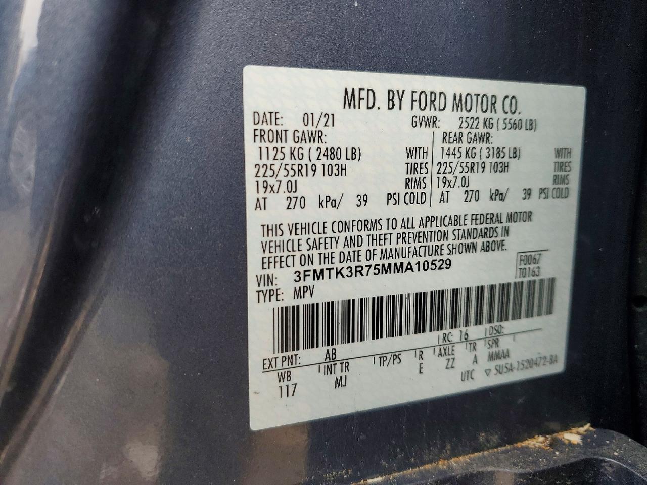 2021 FORD MUSTANG MACH-E PREMIUM photo 45