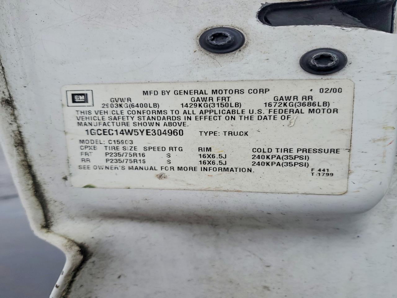 2000 CHEVROLET SILVERADO photo 23