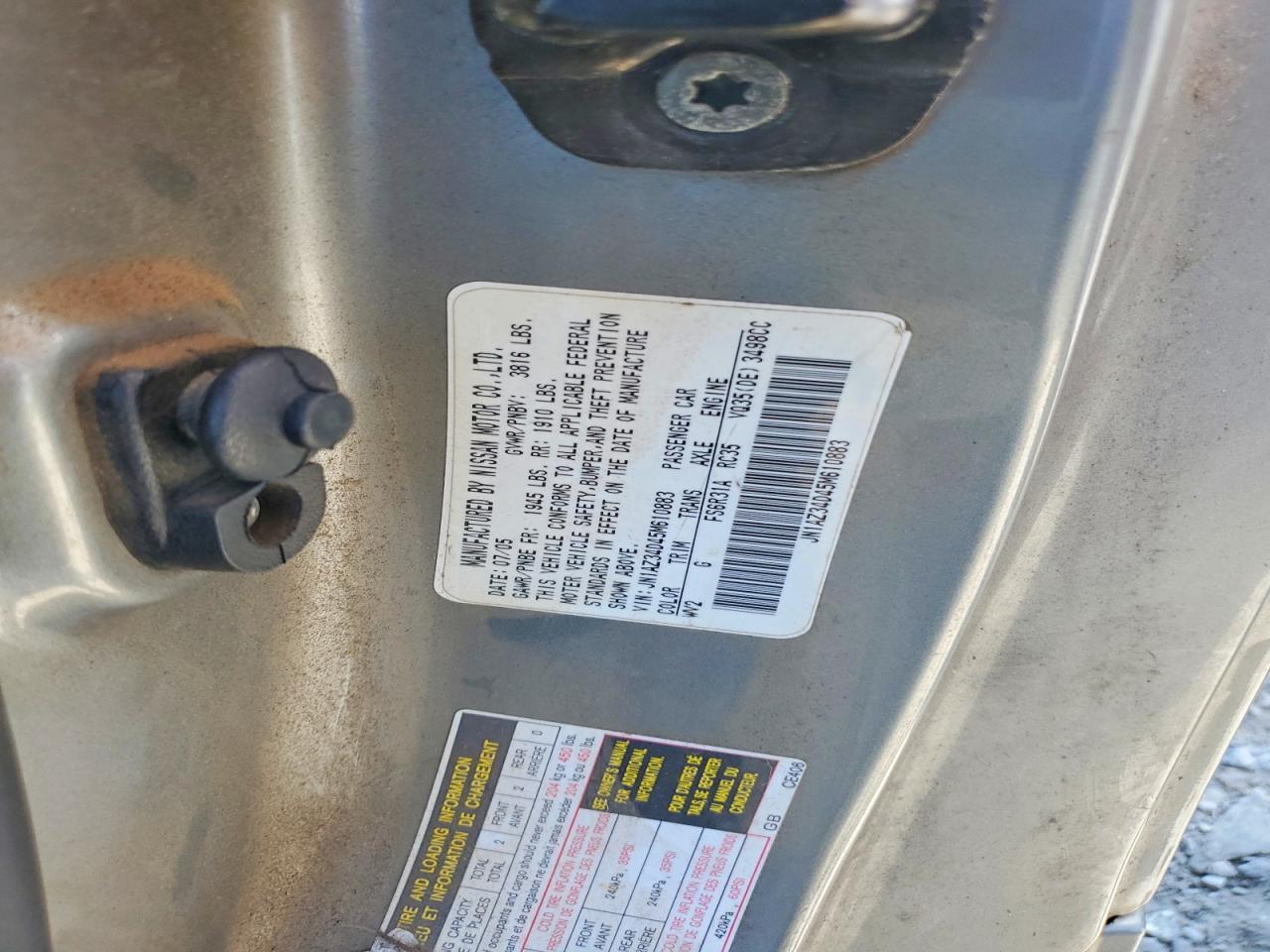 2005 NISSAN 350Z BASE photo 12