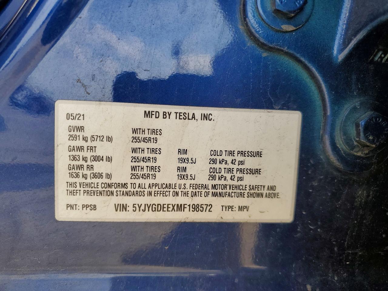 2021 TESLA MODEL Y photo 25