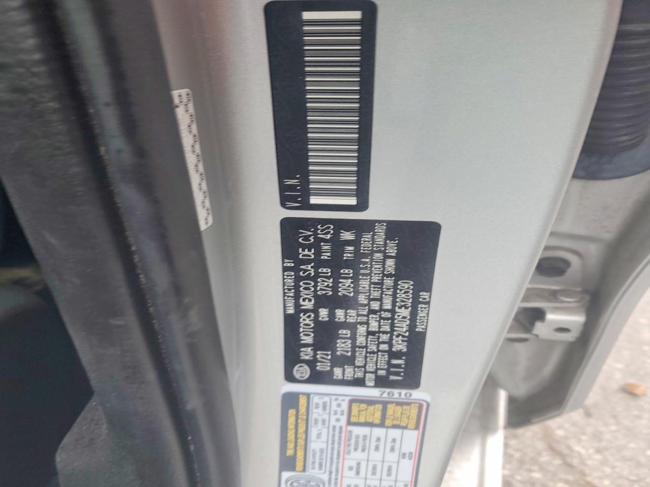 2021 KIA FORTE LXS photo 12
