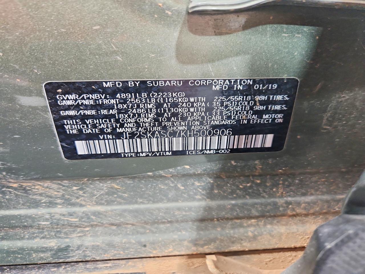 2019 SUBARU FORESTER LIMITED photo 14