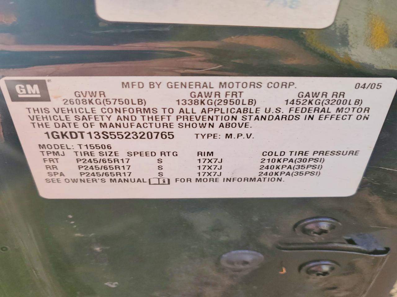 2005 GMC ENVOY photo 37