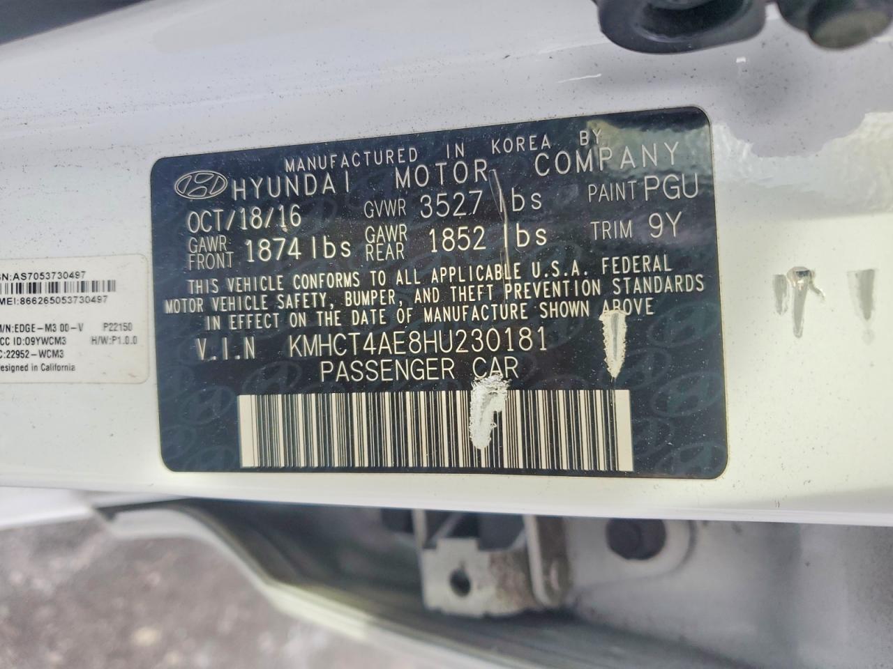 2017 HYUNDAI ACCENT SE photo 12