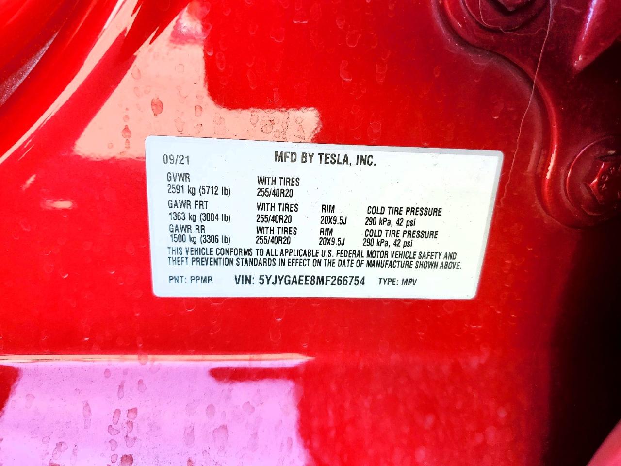 2021 TESLA MODEL Y photo 13