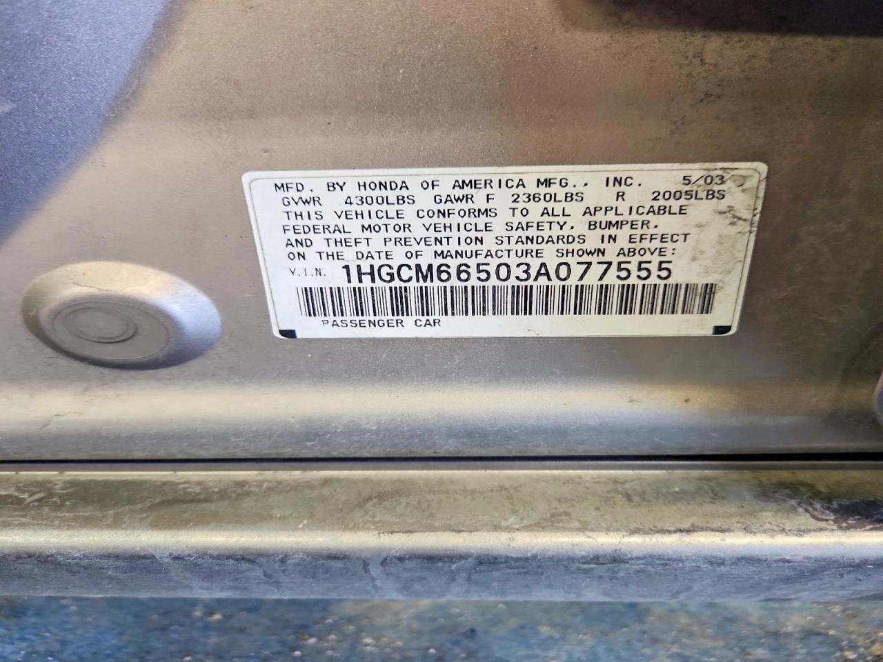 2003 HONDA ACCORD EX photo 34