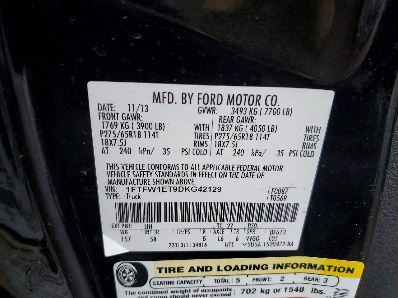 2013 FORD F150 SUPERCREW photo 23
