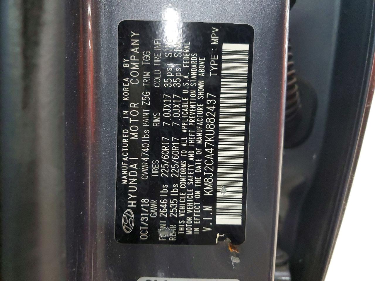 2019 HYUNDAI TUCSON SE photo 13