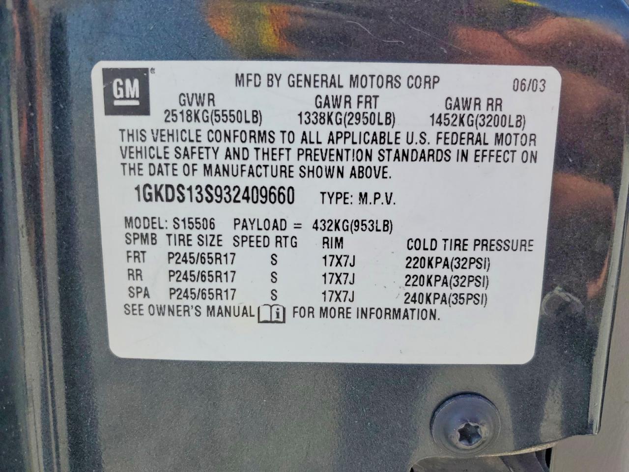 2003 GMC ENVOY photo 25