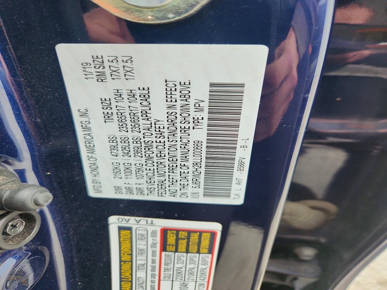 2020 HONDA CR-V photo 25
