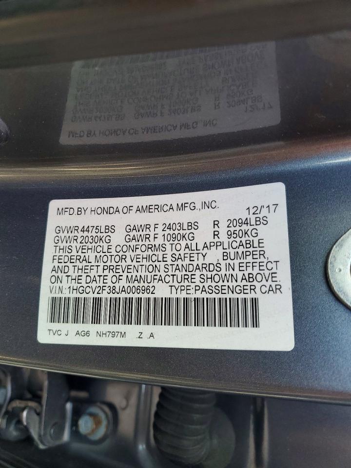 2018 HONDA ACCORD SPORT photo 23