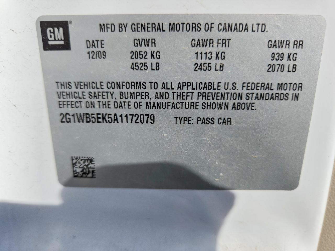 2010 CHEVROLET IMPALA LT photo 13