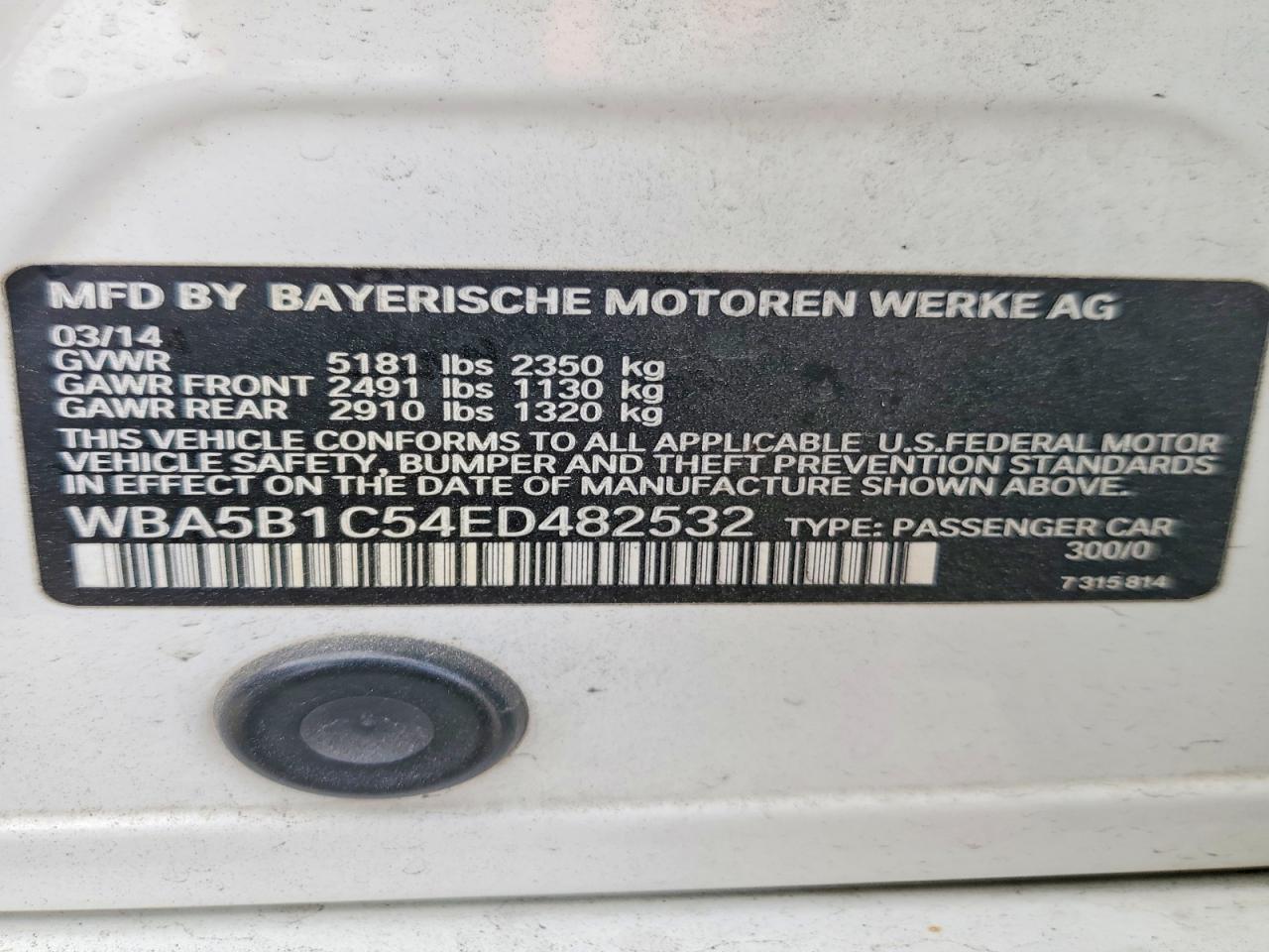 2014 BMW 535 I photo 12