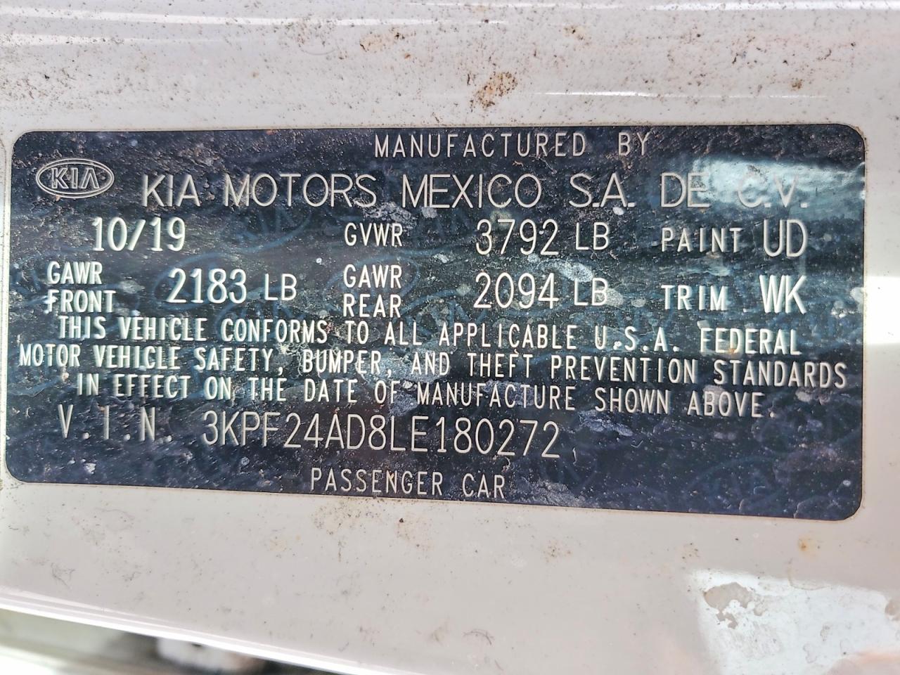 2020 KIA FORTE LXS photo 34