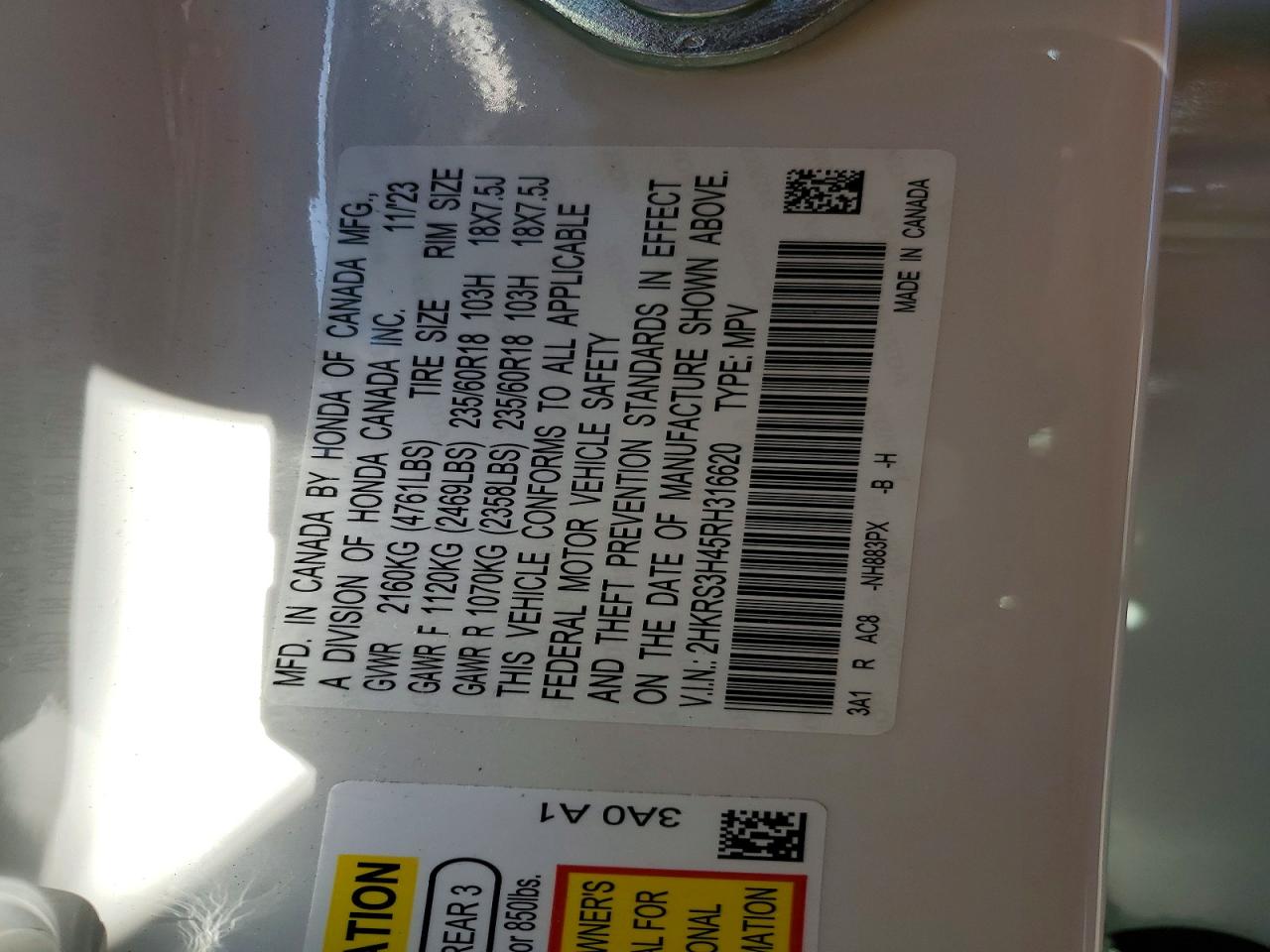 2024 HONDA CR-V EX photo 25