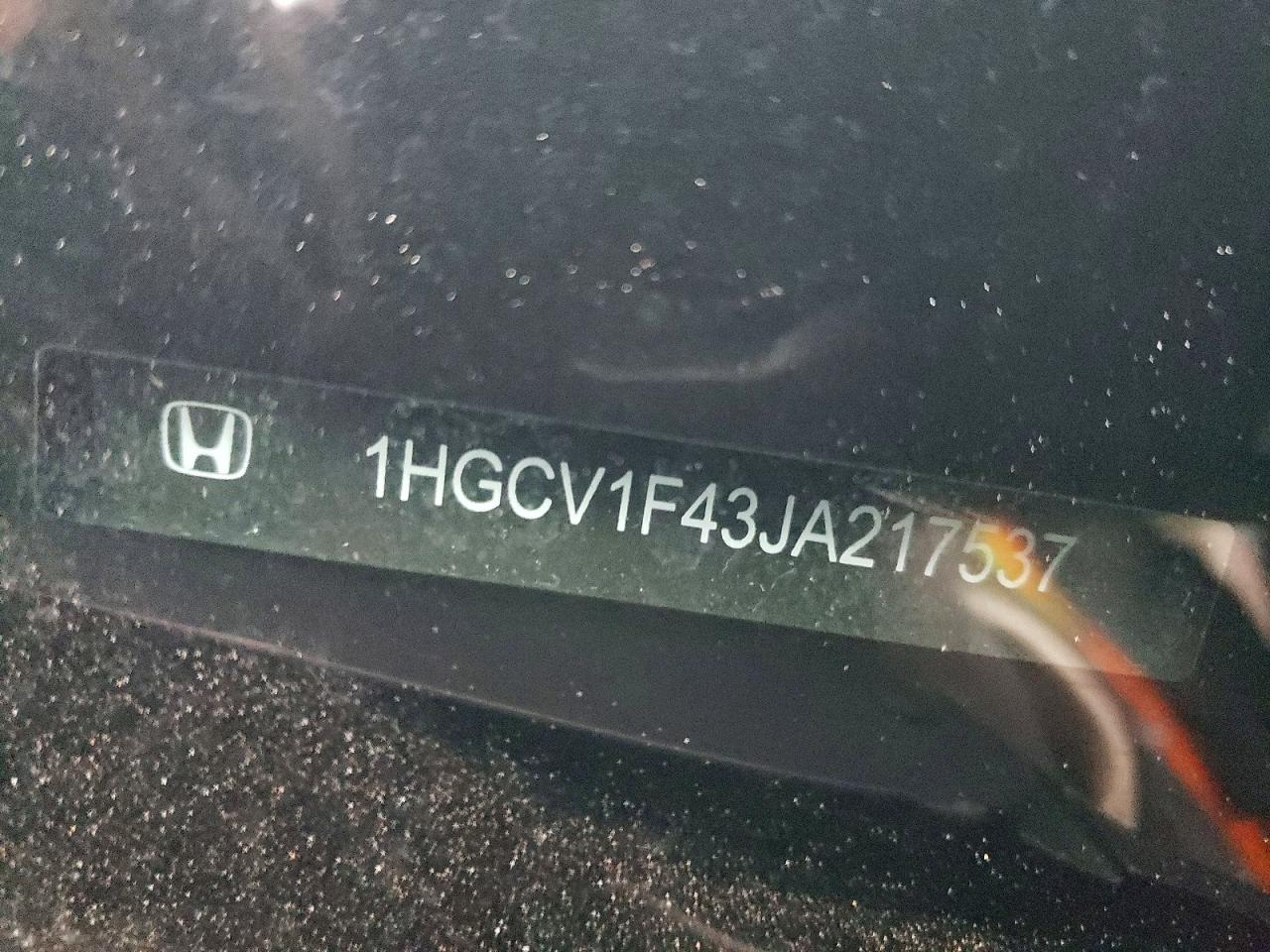 2018 HONDA ACCORD EX photo 12