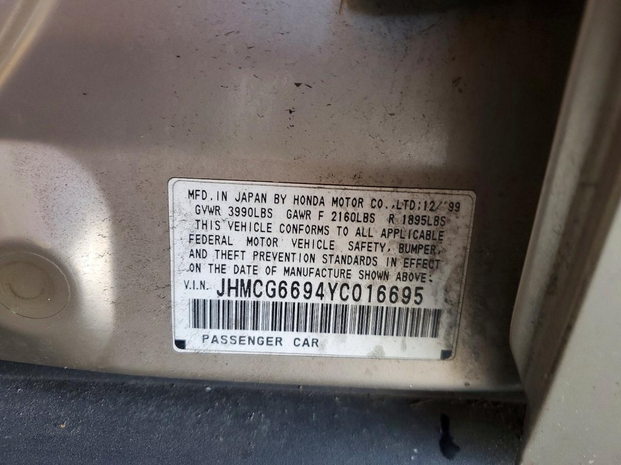 2000 HONDA ACCORD SE photo 25