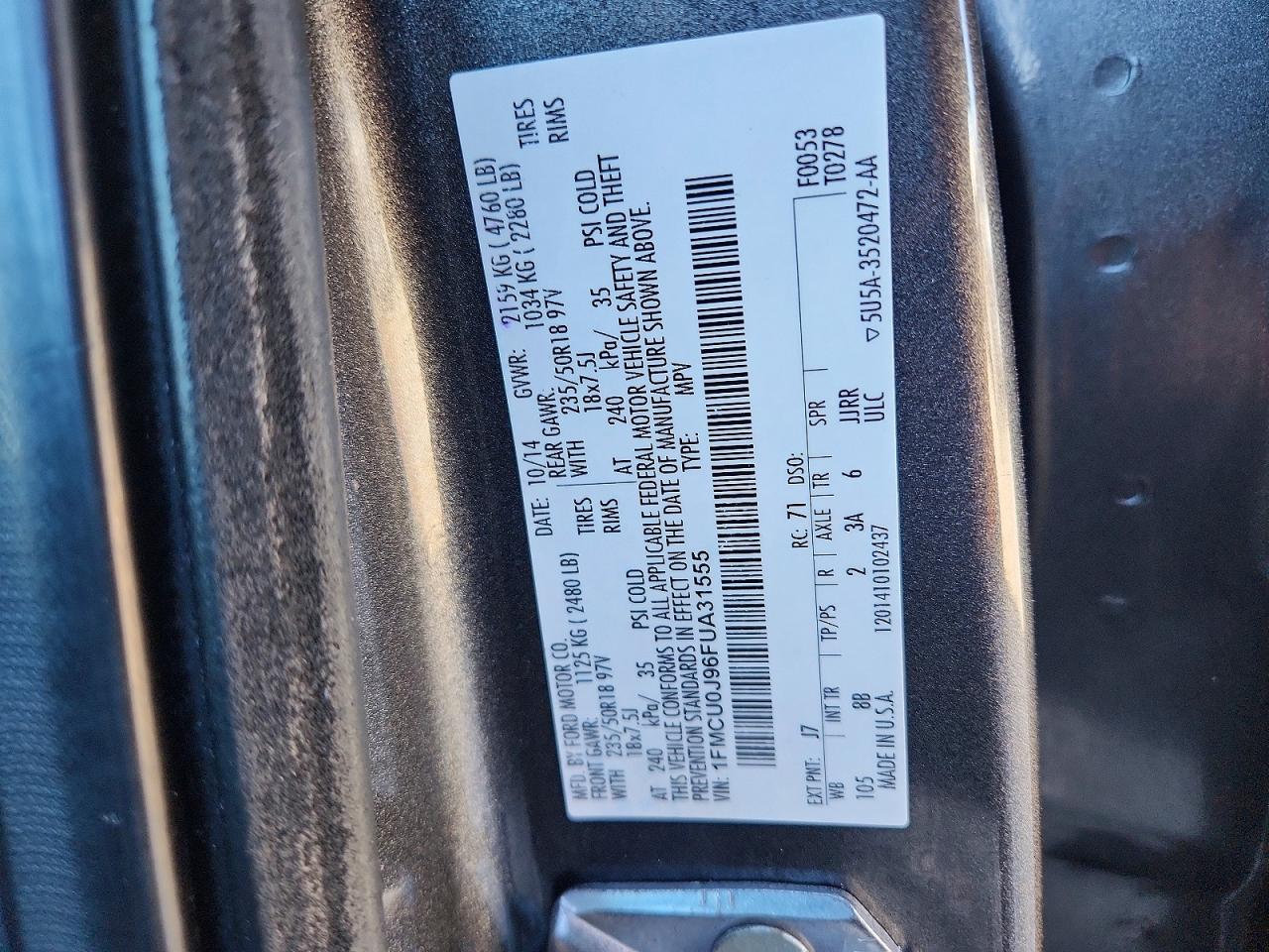 2015 FORD ESCAPE TITANIUM photo 23