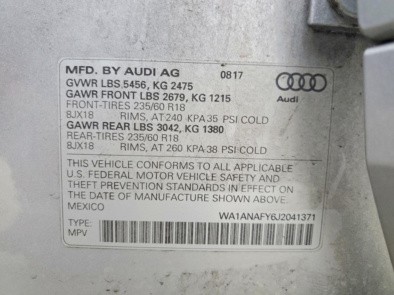 2018 AUDI Q5 PREMIUM photo 25