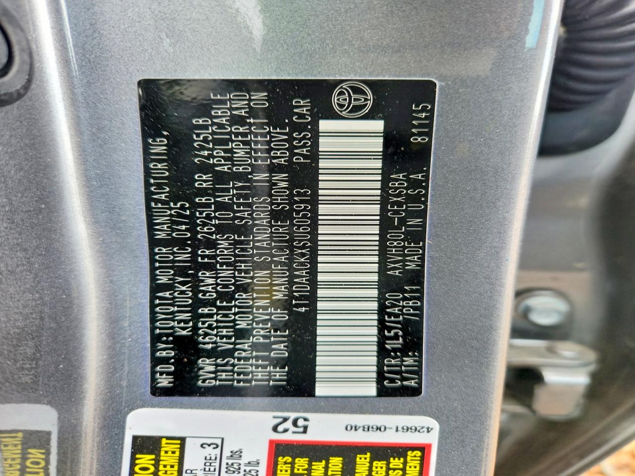 2025 TOYOTA CAMRY SE photo 25