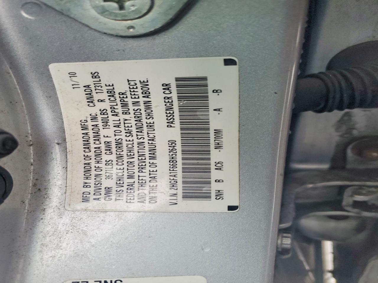 2011 HONDA CIVIC LX-S photo 13