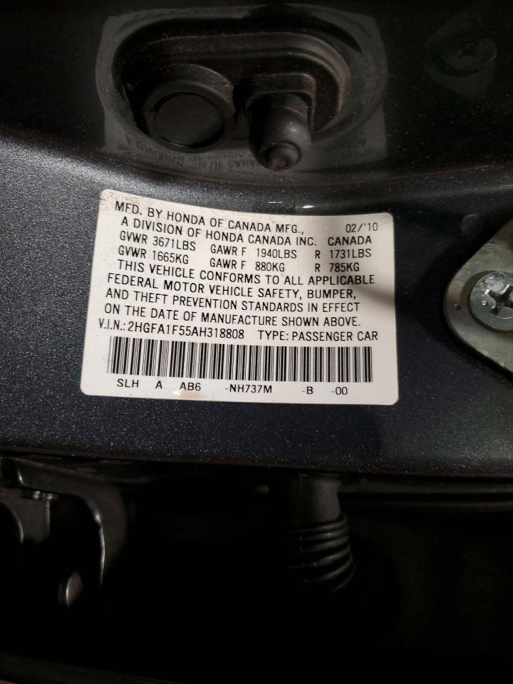 2010 HONDA CIVIC LX photo 12