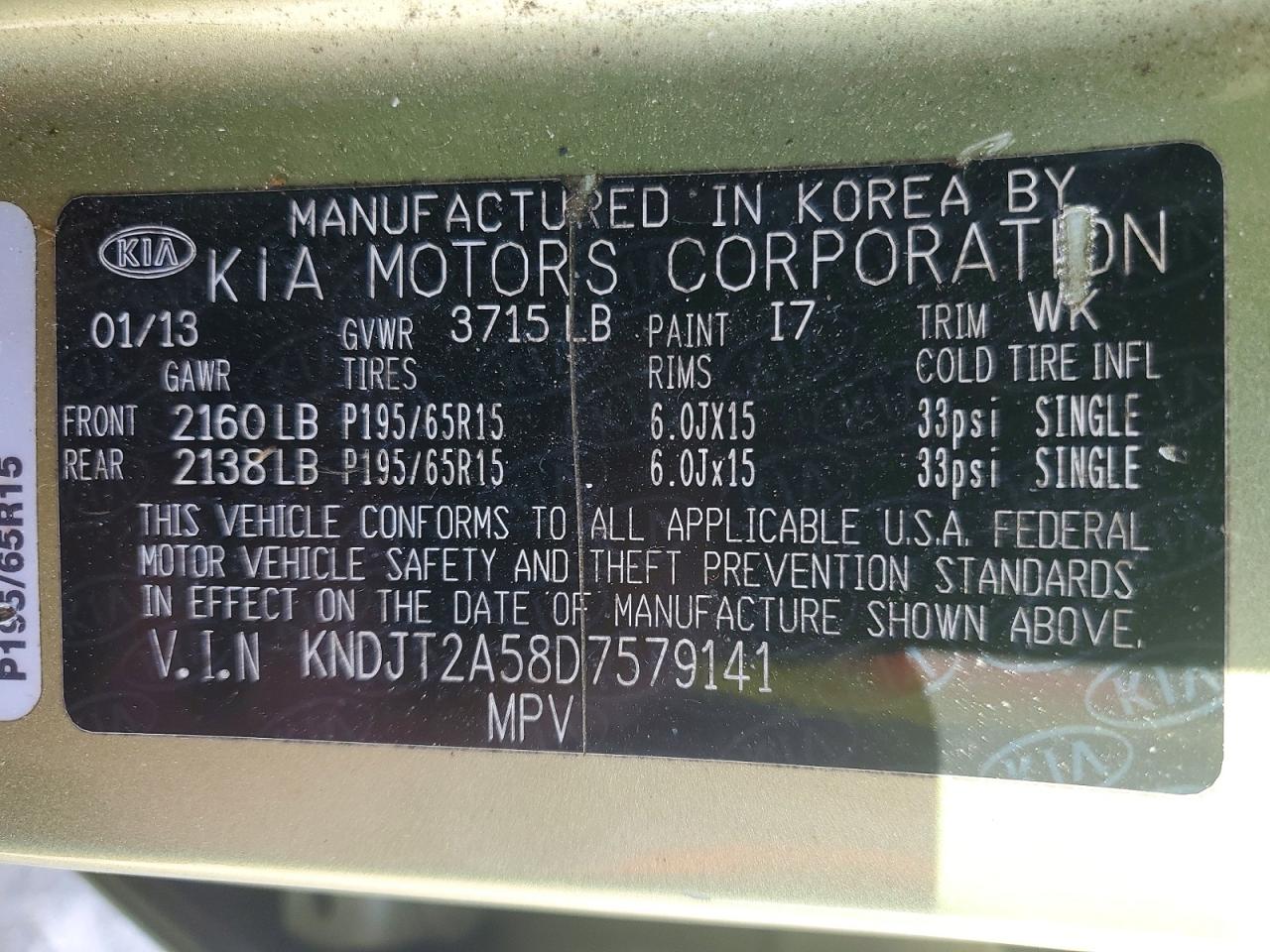 2013 KIA SOUL BASE photo 27