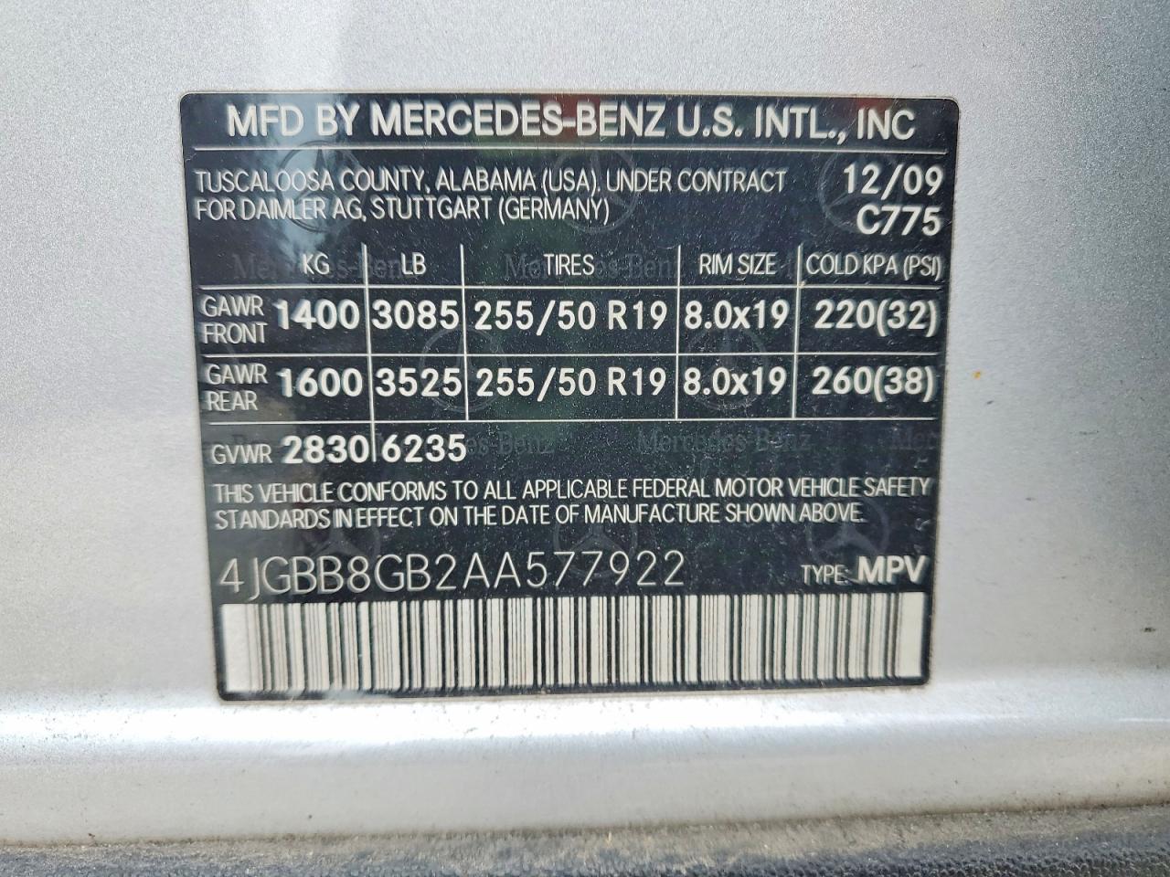 2010 MERCEDES-BENZ ML 350 4MATIC photo 14