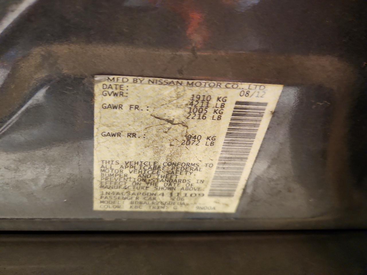 2013 NISSAN ALTIMA 2.5 photo 25