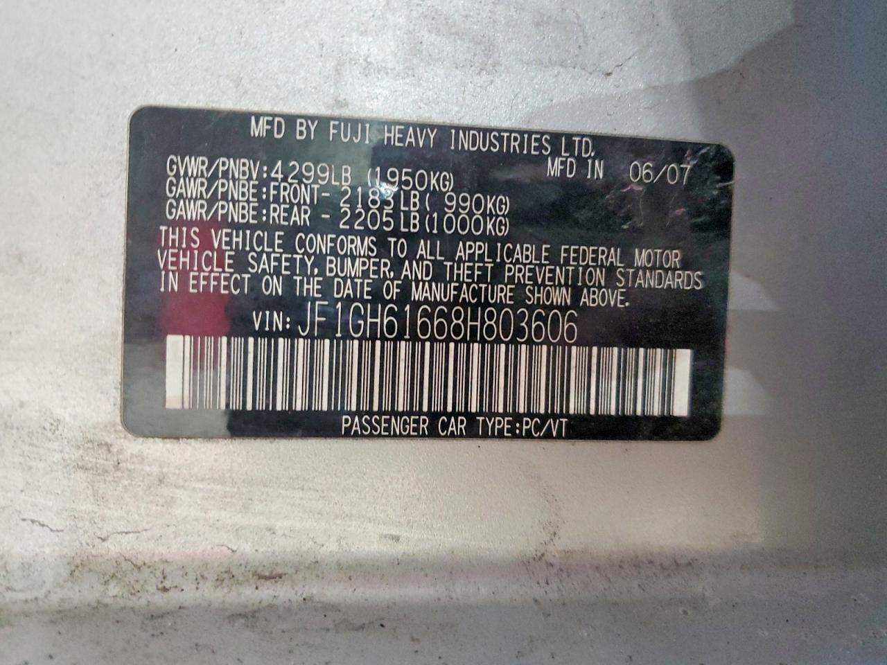 2008 SUBARU IMPREZA 2.5I photo 34