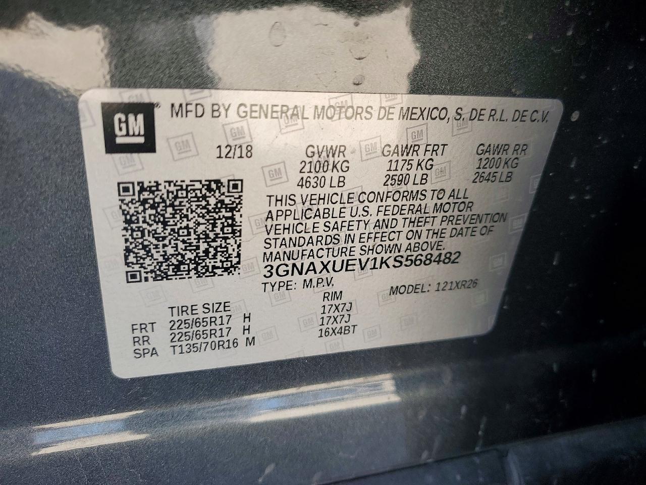 2019 CHEVROLET EQUINOX LT photo 37
