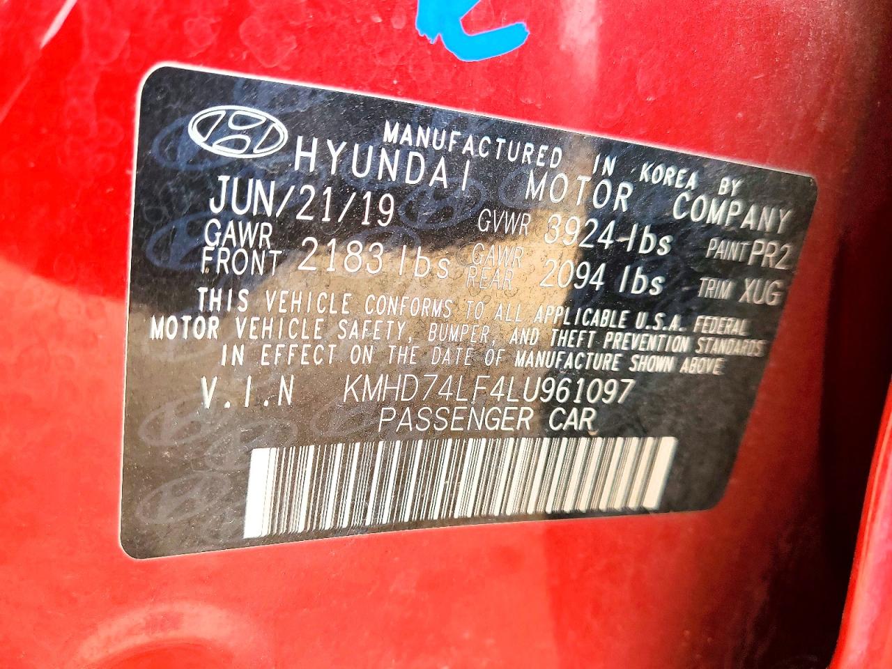 2020 HYUNDAI ELANTRA SE photo 12